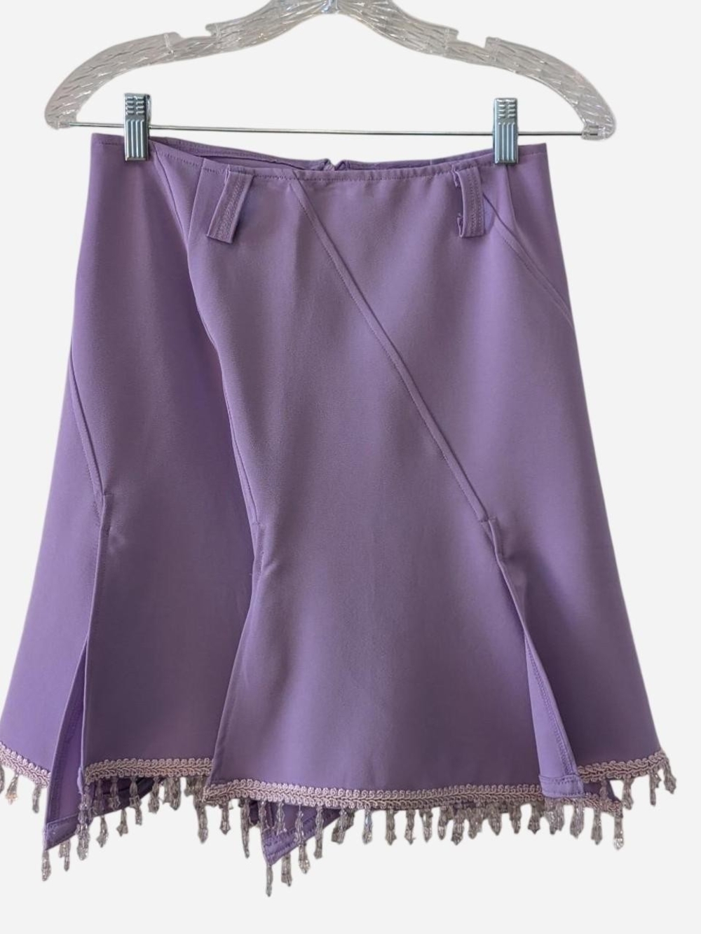 Lavender Tassel-Hem Skirt - Women's Skirt